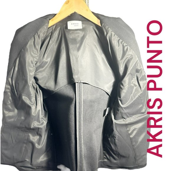 AKRIS BLACK PUNTO BLAZER (SZ 12) (EUC) - Picture 7 of 9
